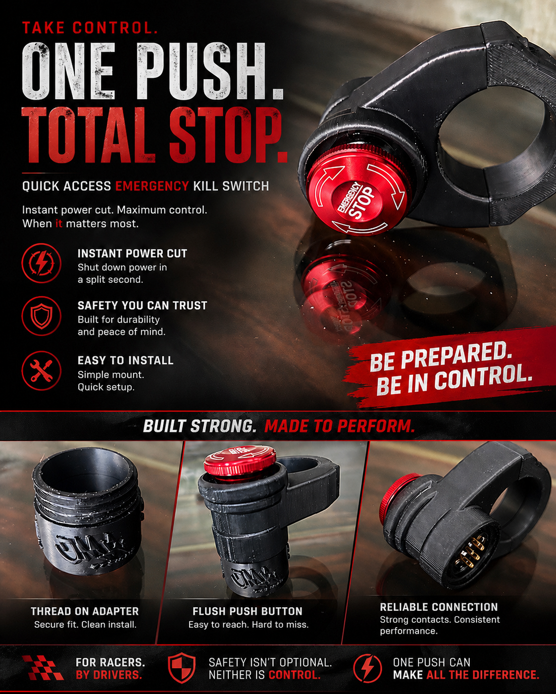 JMR Designs Roll Cage Mounted Kill Switch